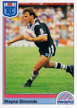 1992 Regina NSW Rugby League #8 Wayne Simonds Front
